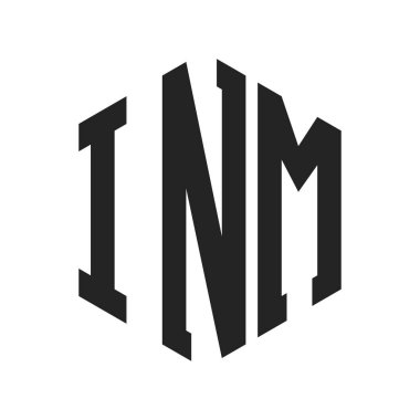 INM Logo Tasarımı. Altıgen şekil kullanan ilk Harf INM Monogram Logosu