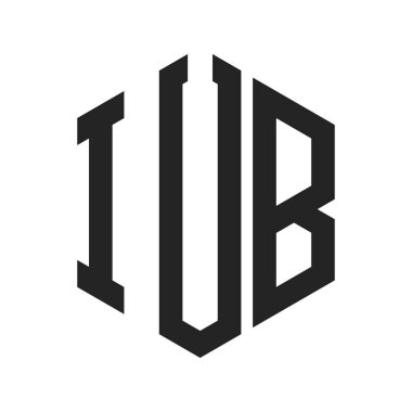 IUB Logo Tasarımı. Altıgen şekil kullanan ilk Harf IUB Monogram Logosu