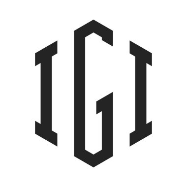 IGI Logo Tasarımı. Altıgen şekilli ilk Harf IGI Monogram Logosu