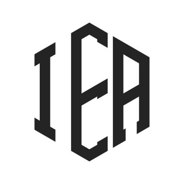 IEA logo tasarımı. Altıgen şekil kullanan ilk Harf IEA Monogram Logosu