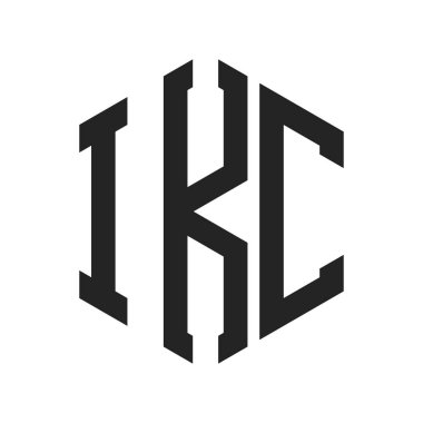 IKC Logo Tasarımı. Altıgen şekilli ilk Harf IKC Monogram Logosu