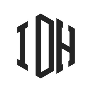 IDH Logo Tasarımı. Altıgen şekil kullanan ilk Harf IDH Monogram Logosu