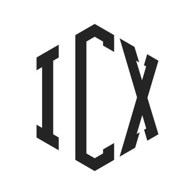 ICX Logo Tasarımı. Altıgen şekilli ilk harf ICX Monogram Logosu