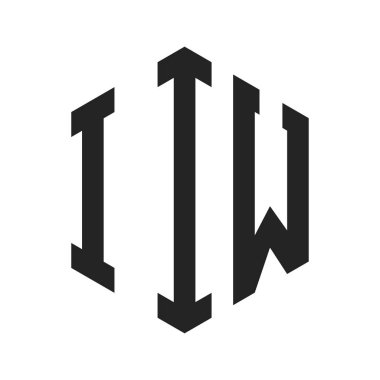 IIW Logo Tasarımı. Altıgen şekilli IIW harfli monogram logosu
