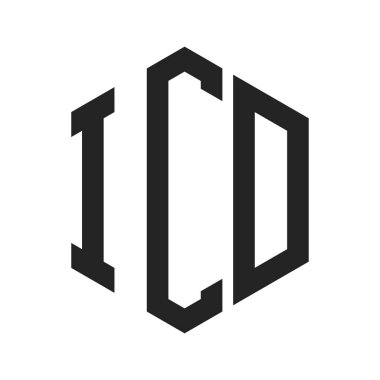 ICD Logo Tasarımı. Altıgen şekilli ilk Harf ICD Monogram Logosu