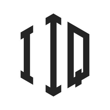 IIQ Logo Tasarımı. İlk Harf IIQ Monogram Logosu Hexagon şekli ile