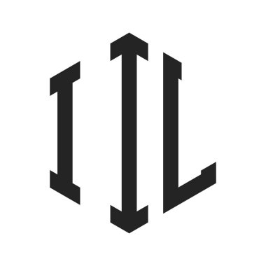 IIL Logo Tasarımı. Altıgen şekilli İlk Harf IIL Monogram Logosu