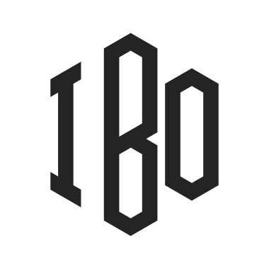 IBO Logo Tasarımı. Altıgen şekil kullanan ilk Harf IBO Monogram Logosu