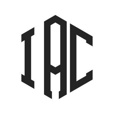 IAC Logo Design. Initial Letter IAC Monogram Logo using Hexagon shape clipart