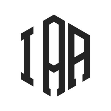 IAA Logo Tasarımı. Altıgen şekilli ilk Harf IAA Monogram Logosu