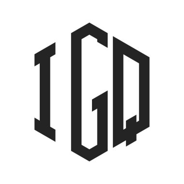 IGQ Logo Tasarımı. Altıgen şekilli ilk Harf IGQ Monogram Logosu