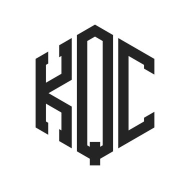 KQC Logo Tasarımı. Altıgen şekil kullanan ilk Harf KQC Monogram Logosu