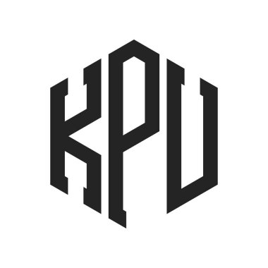 KPU Logo Tasarımı. İlk Harf KPU Monogram Logosu Hexagon şekli ile