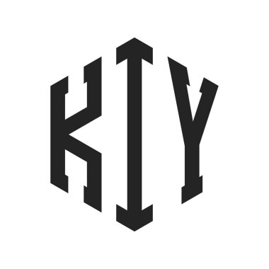 KIY Logo Tasarımı. Altıgen şekil kullanan İlk Harf KIY Monogram Logosu