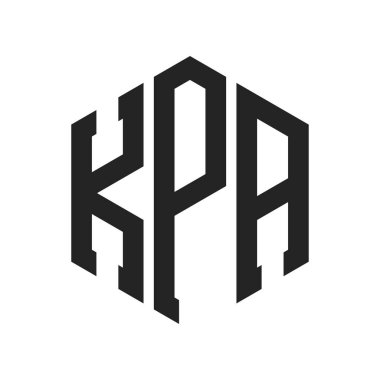 KPA Logo Design. Initial Letter KPA Monogram Logo using Hexagon shape clipart
