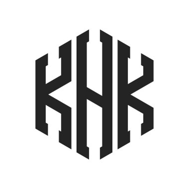 KHK Logo Tasarımı. Altıgen şekil kullanan ilk Harf KHK Monogram Logosu