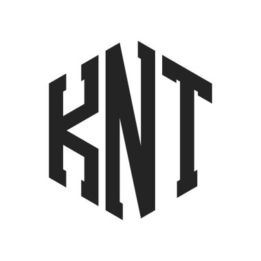KNT Logo Tasarımı. Altıgen şekil kullanan ilk Harf KNT Monogram Logosu