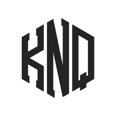 KNQ Logo Tasarımı. Altıgen şekil kullanan ilk Harf KNQ Monogram Logosu