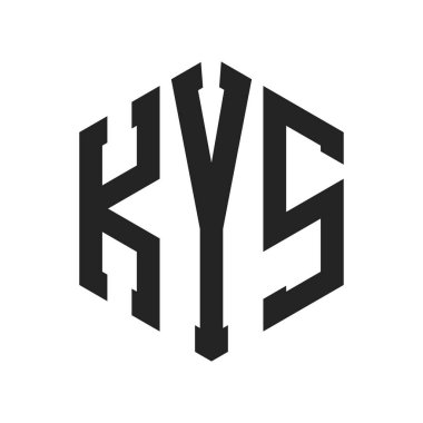 KYS Logo Tasarımı. Altıgen şekil kullanan ilk Harf KYS Monogram Logosu