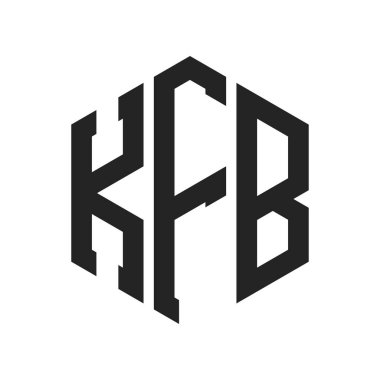 KFB Logo Tasarımı. Altıgen şekil kullanan ilk Harf KFB Monogram Logosu