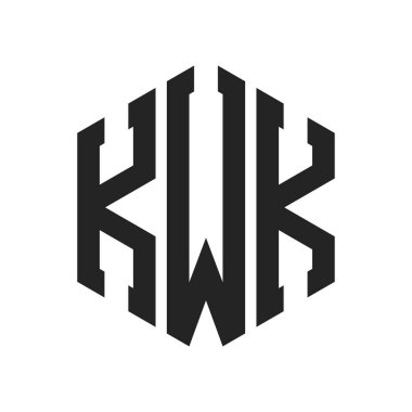 KWK Logo Tasarımı. Altıgen şekil kullanan ilk Harf KWK Monogram Logosu