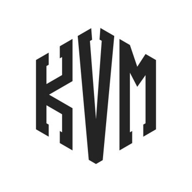 KVM Logo Tasarımı. Altıgen şekil kullanan ilk Harf KVM Monogram Logosu