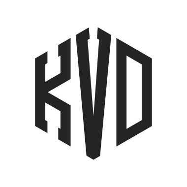 KVD Logo Tasarımı. Altıgen şekil kullanan ilk Harf KVD Monogram Logosu