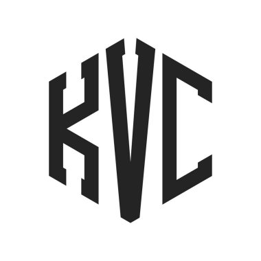 KVC Logo Tasarımı. Altıgen şekil kullanan ilk Harf KVC Monogram Logosu