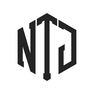 NTJ Logo Tasarımı. Altıgen şekil kullanan ilk Harf NTJ Monogram Logosu