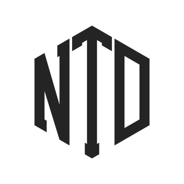 NTD Logo Design. Initial Letter NTD Monogram Logo using Hexagon shape clipart