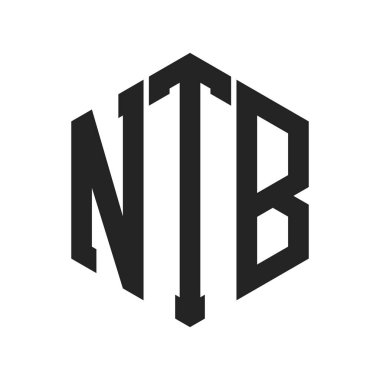 NTB Logo Design. Initial Letter NTB Monogram Logo using Hexagon shape clipart