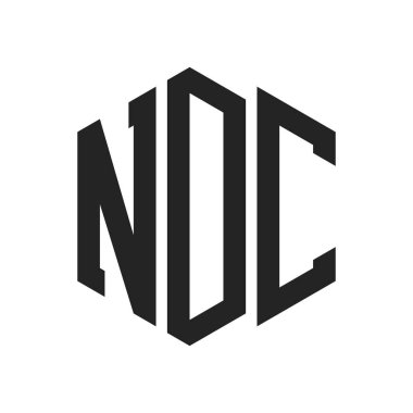 NDC Logo Tasarımı. Altıgen şekilli ilk Harf NDC Monogram Logosu