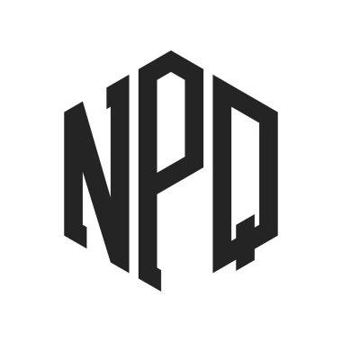 NPQ Logo Design. Initial Letter NPQ Monogram Logo using Hexagon shape clipart