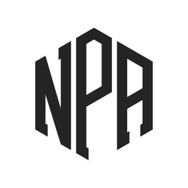 NPA Logo Design. Initial Letter NPA Monogram Logo using Hexagon shape clipart