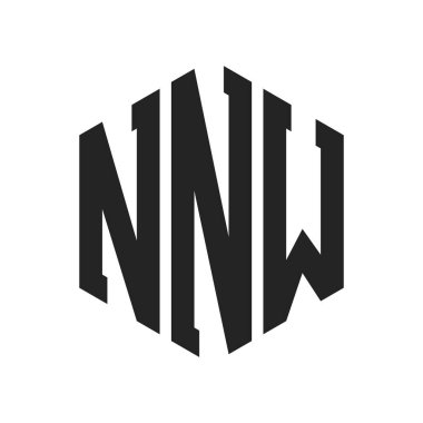 NNW Logo Tasarımı. Altıgen şekil kullanan ilk harf NNW Monogram logosu