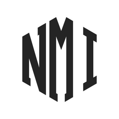 NMI Logo Tasarımı. Altıgen şekil kullanan ilk Harf NMI Monogram Logosu