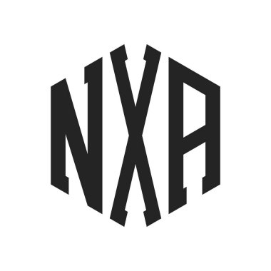 NXA Logo Tasarımı. Altıgen şekil kullanan ilk Harf NXA Monogram Logosu