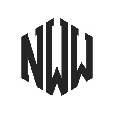 NWW Logo Tasarımı. Altıgen şekilli ilk Harf NWW Monogram Logosu