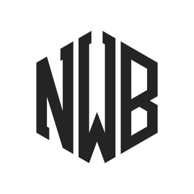NWB Logo Tasarımı. Altıgen şekilli ilk Harf NWB Monogram Logosu