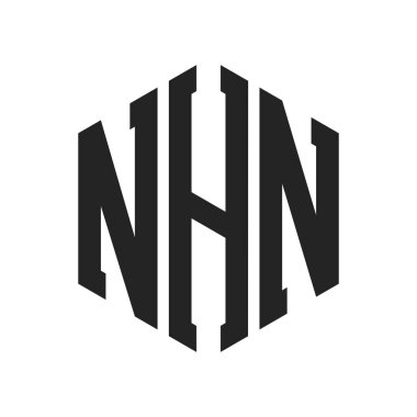 NHN Logo Tasarımı. Altıgen şekilli ilk Harf NHN Monogram Logosu