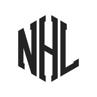 NHL Logo Tasarımı. Altıgen şekil kullanan ilk Harf NHL Monogram Logosu