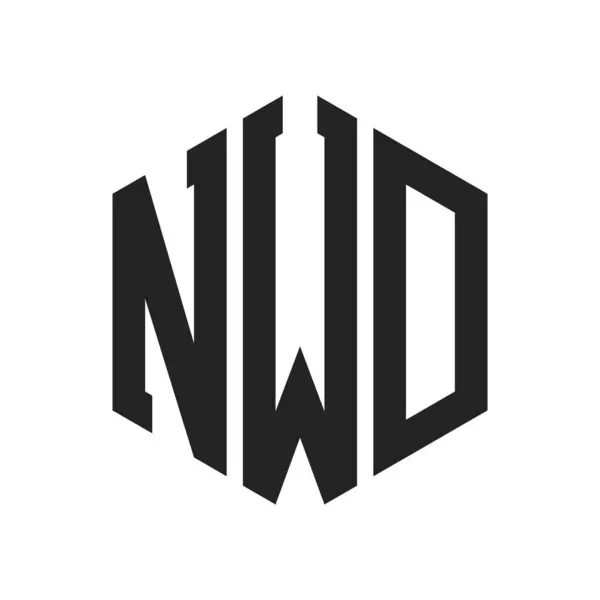 stock vector NWD Logo Design. Initial Letter NWD Monogram Logo using Hexagon shape