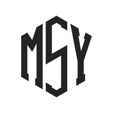 MSY Logo Tasarımı. Altıgen şekilli ilk Harf MSY Monogram Logosu