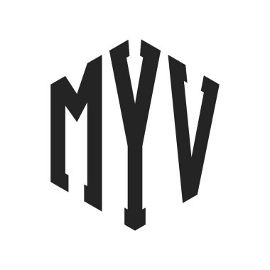 MYV Logo Tasarımı. Hexagon şekli kullanan ilk Harf MYV Monogram Logosu