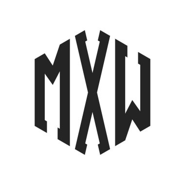 MXW Logo Tasarımı. Altıgen şekil kullanan ilk Harf MXW Monogram Logosu
