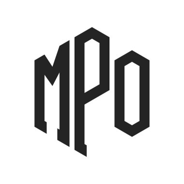 MPO Logo Tasarımı. Altıgen şekil kullanan ilk Harf MPO Monogram Logosu