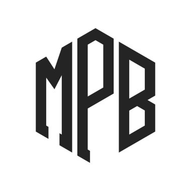MPB Logo Tasarımı. Altıgen şekilli MPB İlk Harf Monogram Logosu