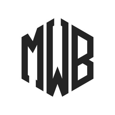 MWB Logo Tasarımı. Altıgen şekil kullanan ilk Harf MWB Monogram Logosu