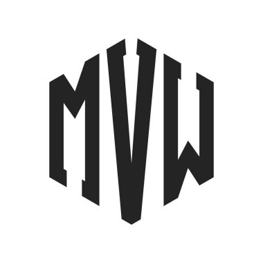 MVW Logo Tasarımı. Altıgen şekil kullanan ilk Harf MVW Monogram Logosu
