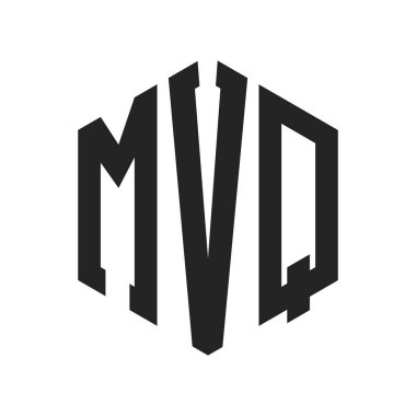MVQ Logo Tasarımı. Altıgen şekilli ilk Harf MVQ Monogram Logosu
